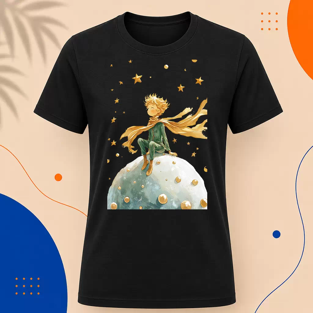 Pánské tričko - Samotář na planetě - Malý princ - Le petit prince